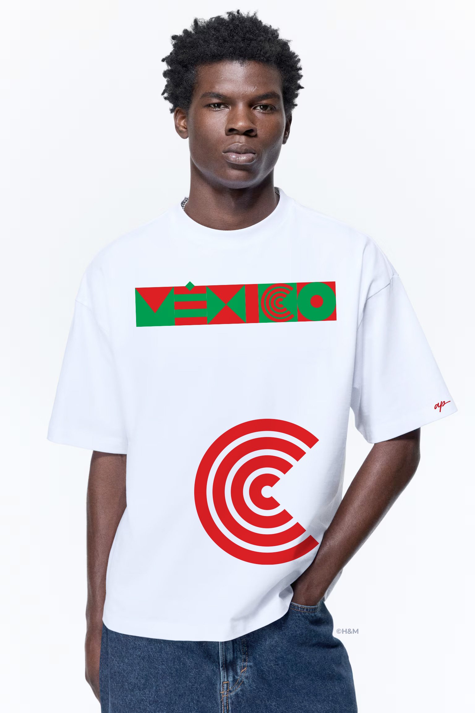 México Camiseta H&M Oversized [Intervención]